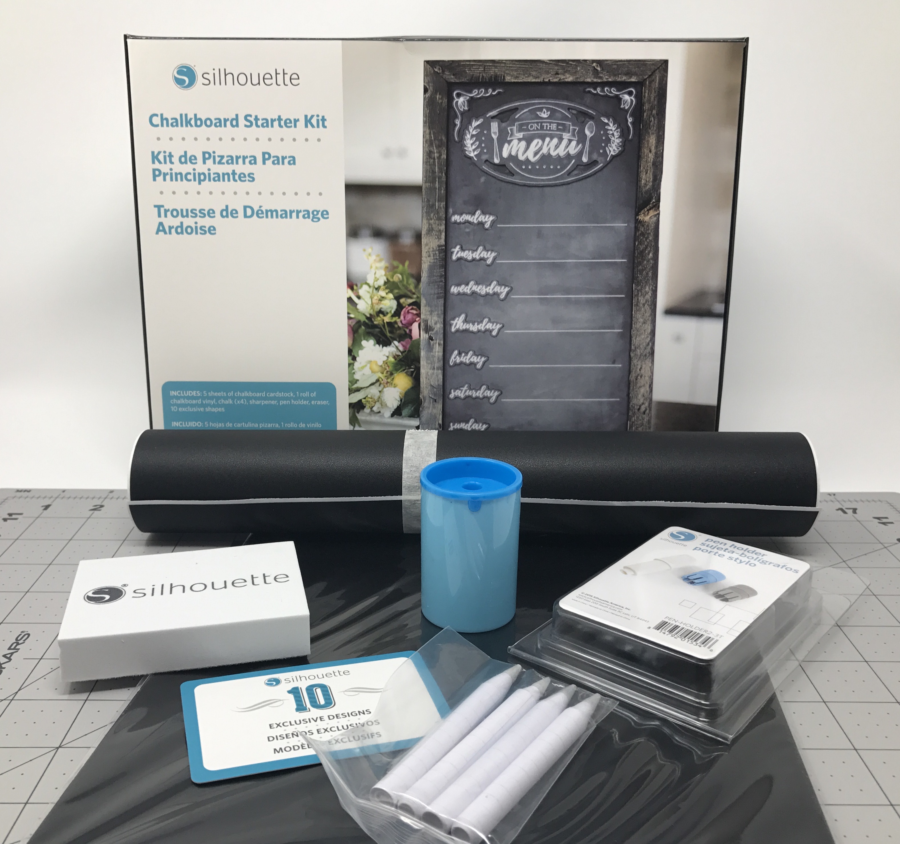Chalk Box Layout Helper DIY Chalkboard Kitchen Command Center - Caught by Design